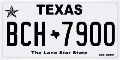 TX license plate BCH7900