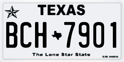 TX license plate BCH7901