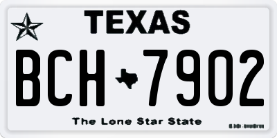 TX license plate BCH7902