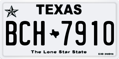 TX license plate BCH7910