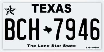 TX license plate BCH7946
