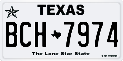 TX license plate BCH7974