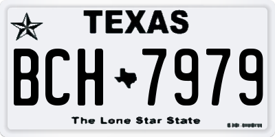 TX license plate BCH7979