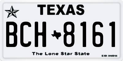 TX license plate BCH8161