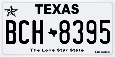 TX license plate BCH8395