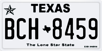TX license plate BCH8459
