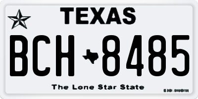 TX license plate BCH8485