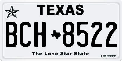 TX license plate BCH8522