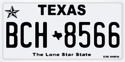 TX license plate BCH8566