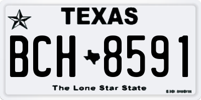 TX license plate BCH8591