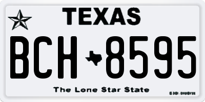 TX license plate BCH8595