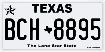 TX license plate BCH8895