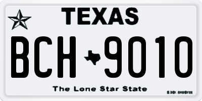 TX license plate BCH9010
