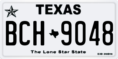TX license plate BCH9048