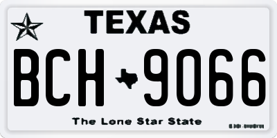 TX license plate BCH9066
