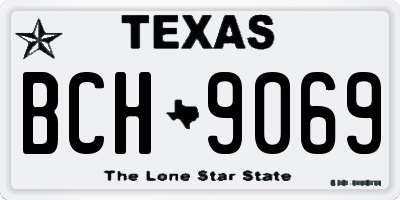 TX license plate BCH9069