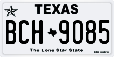 TX license plate BCH9085