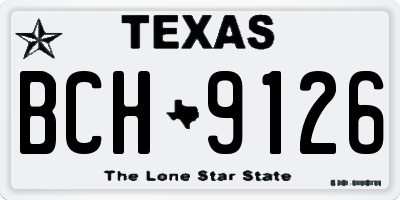 TX license plate BCH9126