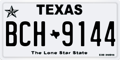 TX license plate BCH9144
