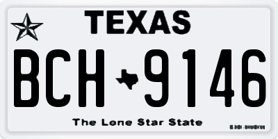 TX license plate BCH9146