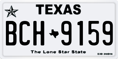 TX license plate BCH9159