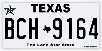 TX license plate BCH9164