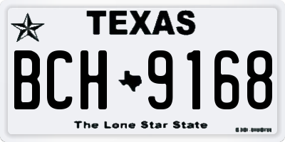 TX license plate BCH9168
