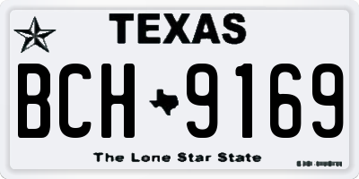 TX license plate BCH9169