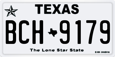 TX license plate BCH9179