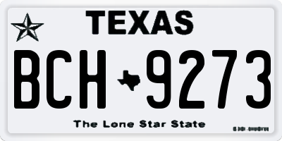TX license plate BCH9273