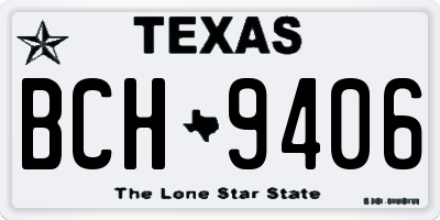 TX license plate BCH9406