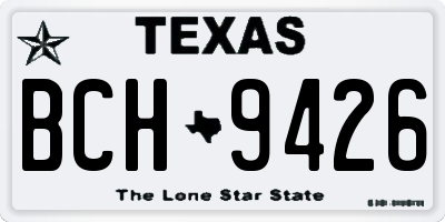 TX license plate BCH9426