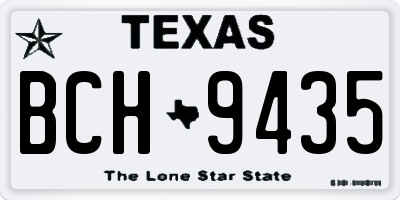 TX license plate BCH9435