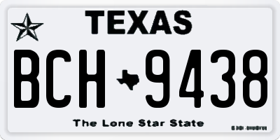 TX license plate BCH9438