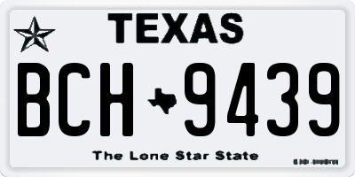 TX license plate BCH9439