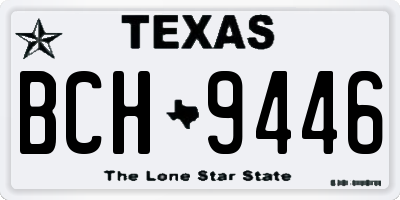 TX license plate BCH9446