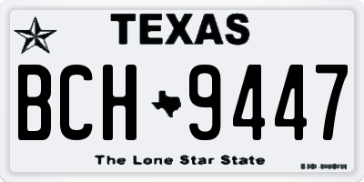 TX license plate BCH9447