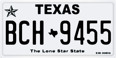 TX license plate BCH9455