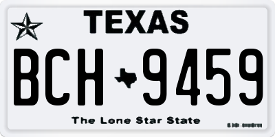TX license plate BCH9459