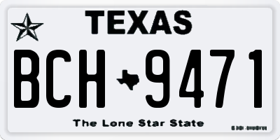 TX license plate BCH9471