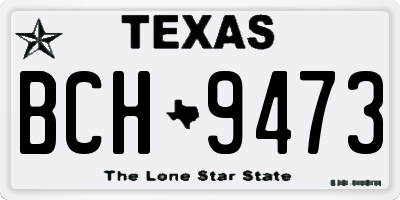 TX license plate BCH9473