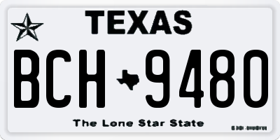 TX license plate BCH9480