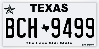 TX license plate BCH9499