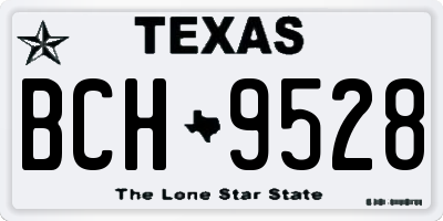 TX license plate BCH9528
