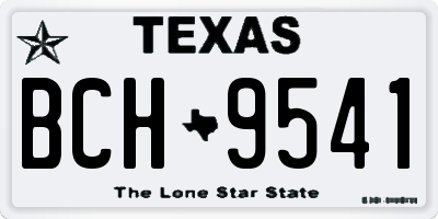 TX license plate BCH9541
