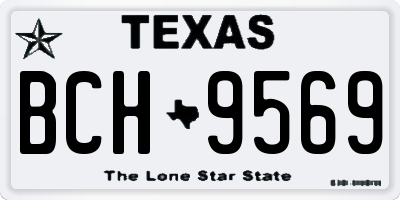 TX license plate BCH9569