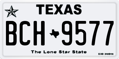 TX license plate BCH9577