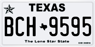 TX license plate BCH9595