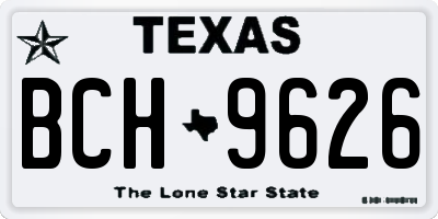 TX license plate BCH9626
