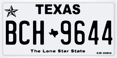TX license plate BCH9644